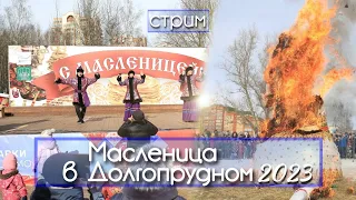 МАСЛЕНИЦА в Долгопрудном: сжигание чучела зимы - любительский стрим