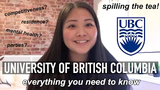 watch this before going to UBC - EVERYTHING TO KNOW | spilling the universi-tea