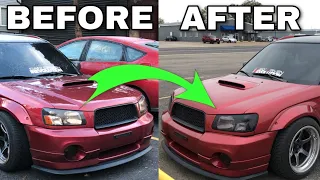 How To Paint Headlight Housing(Start to Finish) | SUBARU FORESTER XT