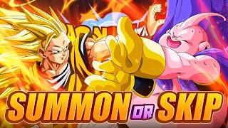 SUMMON OR SKIP? SSJ3 ANGEL GOKU AND FAT BUU DUAL DOKKAN FESTIVAL BANNERS!