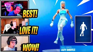 Streamers React to * NEW*  “Lazy Shuffle “ Emote/Dance