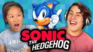 GOTTA' GO FAST!!! - SONIC THE HEDGEHOG (SEGA GENESIS) (Teens React: Retro Gaming)