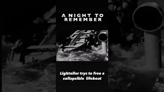 Lightoller trys to free a collapsible lifeboat