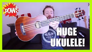 BIGGEST UKULELE IN THE WORLD?!? (Bass Ukulele Unboxing!)