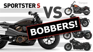 Sportster S vs SCOUT, Street Bob 114, Rebel 1100 and Chief Dark Horse