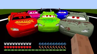 Return of ZOMBIE McQUEEN and SCARIEST McQUEEN.EXE and Friends in Minecraft - Coffin Meme
