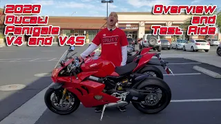 2020 Ducati Panigale V4 & V4S Overview & Test Ride