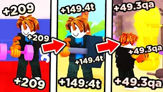 I SPEEDRUN NOOB To WORLD 7 With STRONGEST STAT PET TEAM in Roblox Arm Wrestle Simulator..