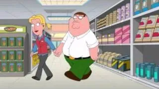 Peter Griffin ( Family Guy ) gets lost in Grocery Store