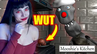 Mooshie Cooks.. PEOPLE?! | Mooshie's Kitchen 1 & 2 [Mascot Horror Full Playthrough]