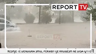 Stuhia 'Ciara' në Shqipëri! Përmbytje rrugësh në Tiranë e qytete! Bllokohet autostrada Tiranë-Durrës