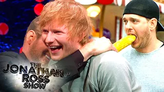 Ed Sheeran Can't Handle Michael Bublé's Paparazzi Slip | The Jonathan Ross Show