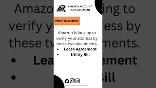 Proof Of Address Utility Bill for Amazon Account Activation #amazon #amazonsellercentral