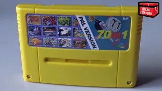 Super 70 in 1 PAL Ali Express Game Collection SNES Cart