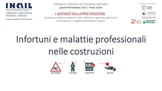 I giovedì della prevenzione. Seminario 01: Infortuni e malattie professionali nelle costruzioni