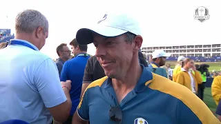 Rory McIlroy · Winning Interview · 2023 Ryder Cup · European Team
