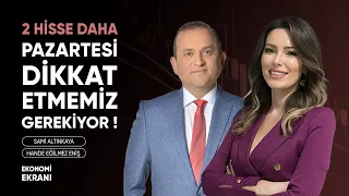 Pazartesi Dikkat Etmemiz Gerekiyor | 2 Hisse Daha | Hande Eğilmez Eniş | Ekonomi Ekranı