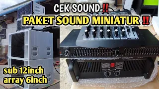 CEK SOUND PAKET MINIATUR SOUND SIAP BUNYI !!