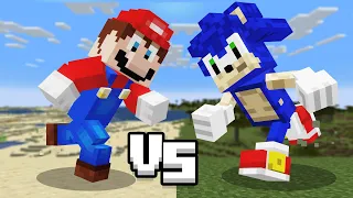 I remade Mario vs Sonic in Minecraft