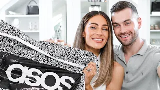 MY HUSBAND DOES MY ASOS HAUL | Lydia Elise Millen