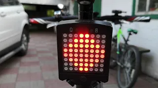 Задний фонарь для велосипеда BikeLight с повортником и лазерной дорожкой