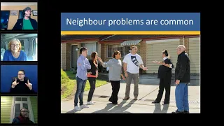 Your neighbours and the law - Law Week webinar May 2021 - with Auslan interpreters