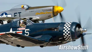 Rare Warbird Fighter Formations + More! Tuesday Warbirds Show - EAA AirVenture Oshkosh 2022