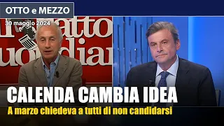 Marco Travaglio si confronta col cambia idea Calenda: guerra, europee e giustizia