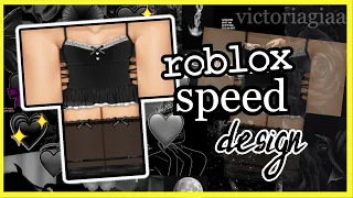 Cute Black Lace Swimsuit ✧ ROBLOX Speed Design| Paint Tool Sai |  victoriagiaa