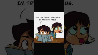 Will Vee Distract Luz From Reading? | The Owl House Comic Dub (#Shorts)