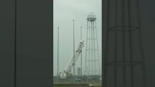 Antares Rocket Raised on Launch Pad #AntaresRocket #spacelaunch #antaresrocket