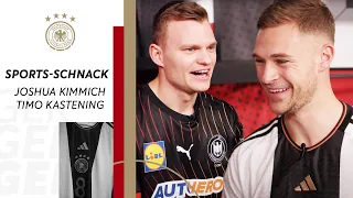 "Ihr seid auf jeden Fall die Robusteren" | Fußball 🤝 Handball | Joshua Kimmich trifft Timo Kastening