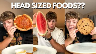 Only Eating Foods The Size of my Head For The Entire Day!