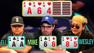 SET Over SET vs STRAIGHT FLUSH Draw