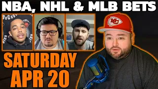 Live Bets With Kyle Kirms NBA, NHL & MLB Saturday April 20th