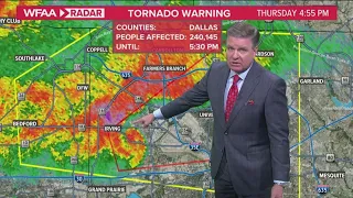 DFW update: Tornado warning issued for Dallas County