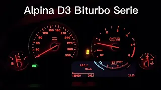 Alpina D3 Biturbo F31 Stage 1 vs Serie 0-200kmh Dragy/Racebox/GPS