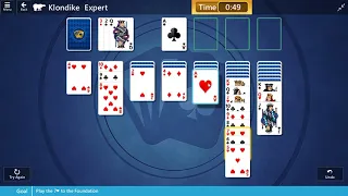 Microsoft Solitaire Collection - Klondike [Expert] | November 27th 2018: Play the 7♥ to the...