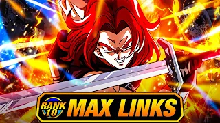 THE HEROES LEAD! LEVEL 10 LINKS 100% RAINBOW STAR SUPER SAIYAN GOD TRUNKS! (DBZ: Dokkan Battle)