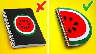 AMAZING ART HACKS FOR STUDENTS || Easy And Cool Art Hacks For School By 123 GO!