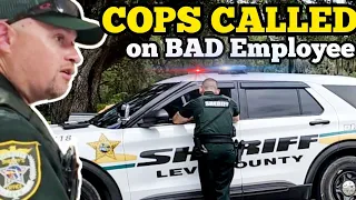 COPS CALLED ON BAD TOWN EMPLOYEE