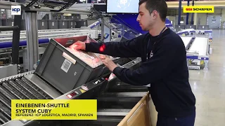 Einebenen Shuttle System im automatisierten Lager für ICP Logística | SSI SCHÄFER