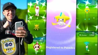 WE CAUGHT OVER 100 SHINY POKÉMON + JIRACHI IN 1 DAY! - Pokémon GO Fest 2019 (Part 2)