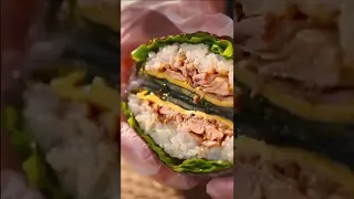 simple folded tuna kimbap #shorts