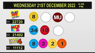 NLCB Online Draws Wednesday 21st December 2022