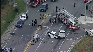 Police chase ends in multivehicle crash in northwest Houston