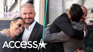 David Beckham SURPRISES Marc Anthony At Walk Of Fame Ceremony