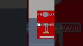 Pulling the fire alarm at a hospital RP game in ROBLOX 😂 #shorts #fyp