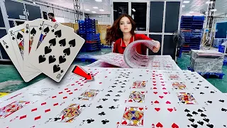 How Poker Cards(Tass) Are Made In Factory | Playing Card Manufacturing Process