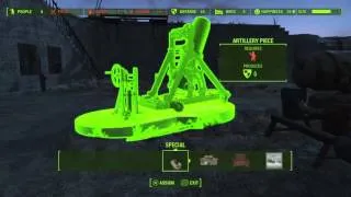 Fallout 4_ old guns ( how to assign artillery at the castles )